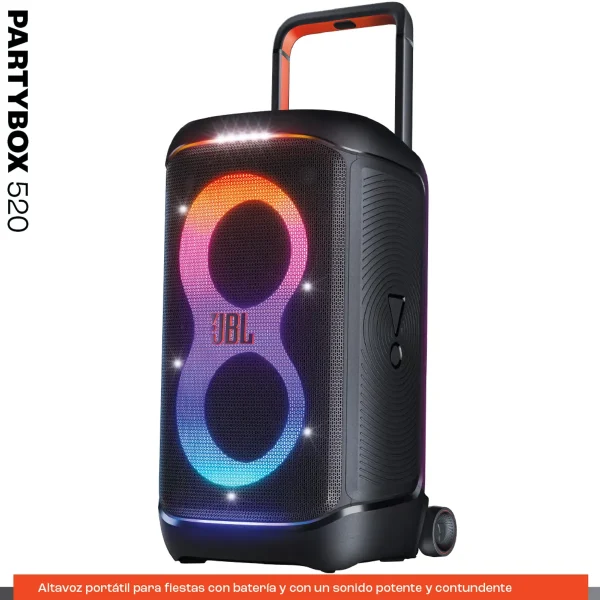 JBL |JBL Partybox 520 Parlante Bluetooth 400W Portatil IPX4 15H