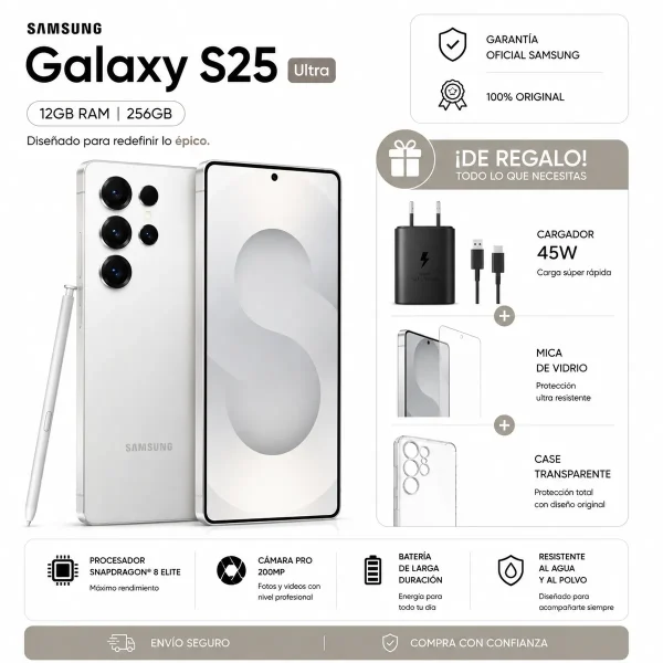 SAMSUNG |SAMSUNG S25 ULTRA 256GB + PACK ACCESORIOS.