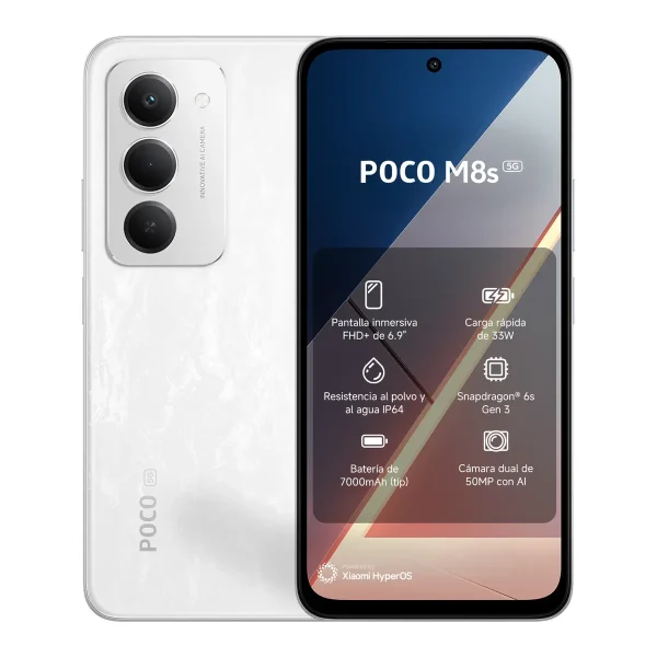 POCO M8s 5G Blanco 8GB + 256GB.